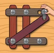 Wood Nuts & Bolts Puzzle